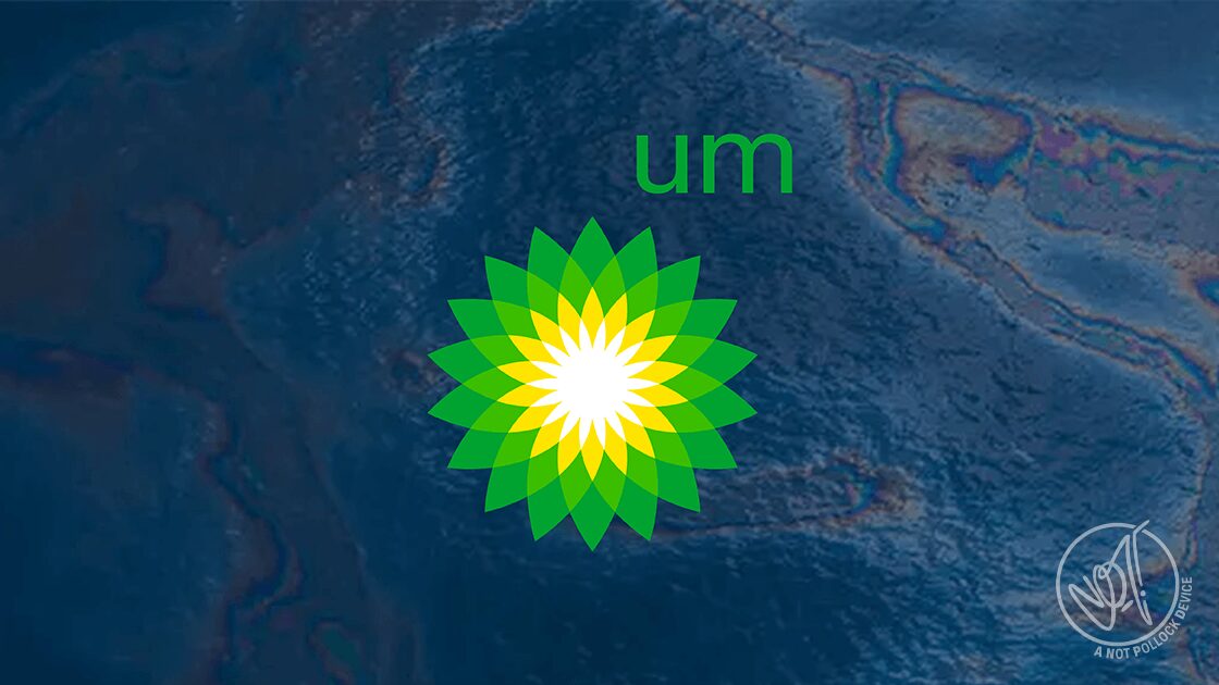 Not Pollock - Logo Parody - BP UM