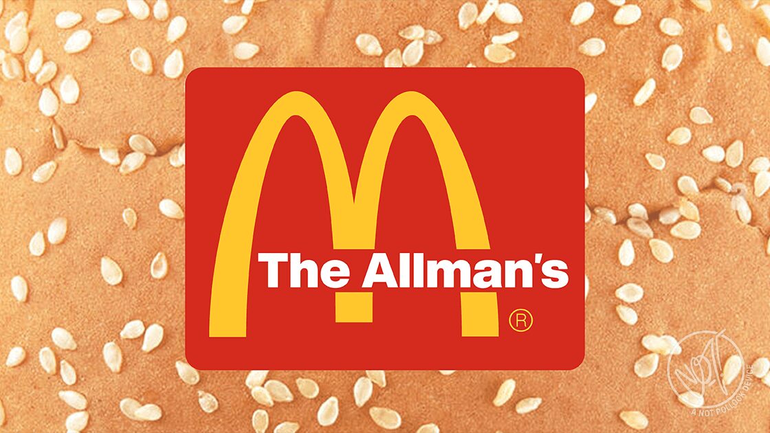 Not Pollock - Logo Parody - McDonalds Allmans