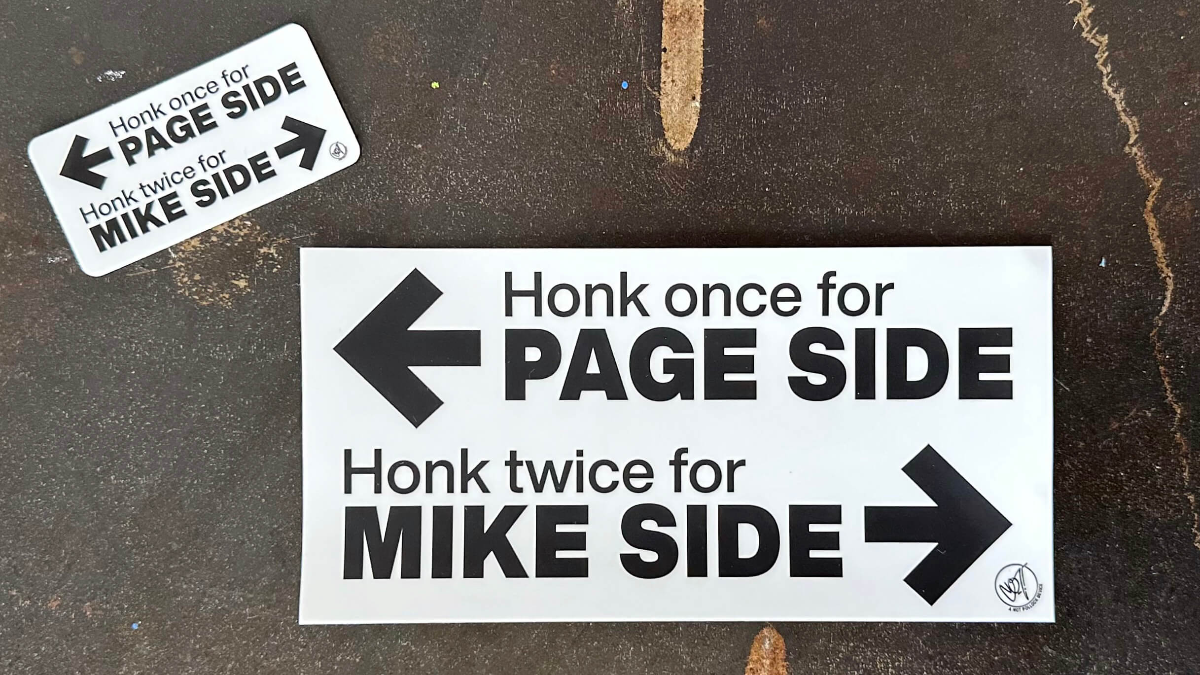 NP - 2024 - Mike Side Page Side Stickers 7.5x3.75